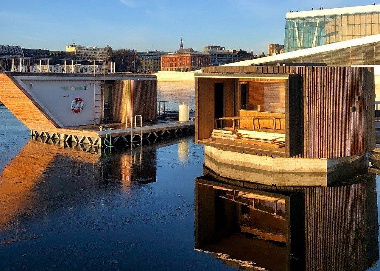 Sauna Flutuante Ópera Oslo