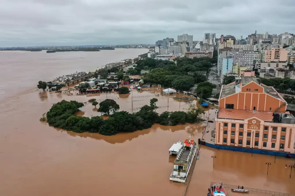 Porto Alegre Inundação Rio Guaíba Rio Grande do Sul