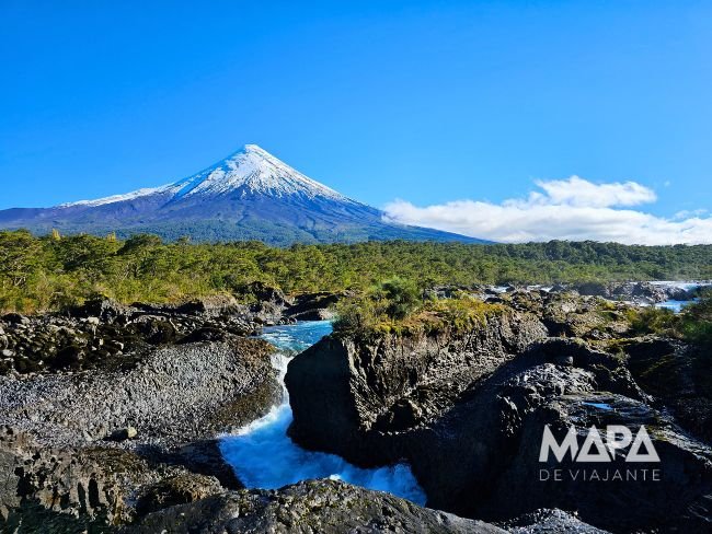 Lago Llanquihué Playa Ensenada Puerto Varas Chile Saltos de Petrohué