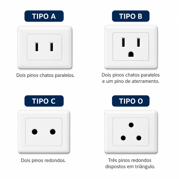 Tipos de Tomada Tailândia
